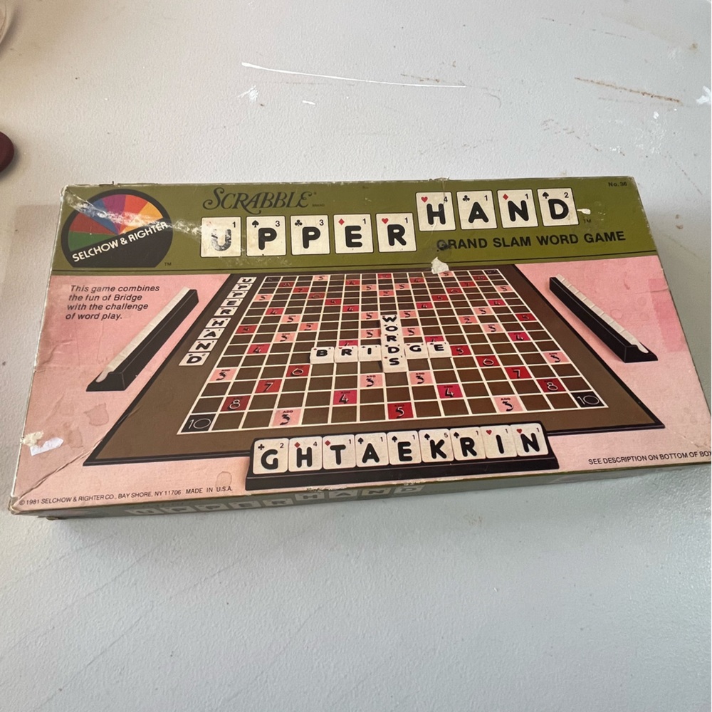 VINTAGE 1981 SCRABBLE‎ GAME FAMILY BOARD GAME NIGHT OLD SCHOOL FUN
